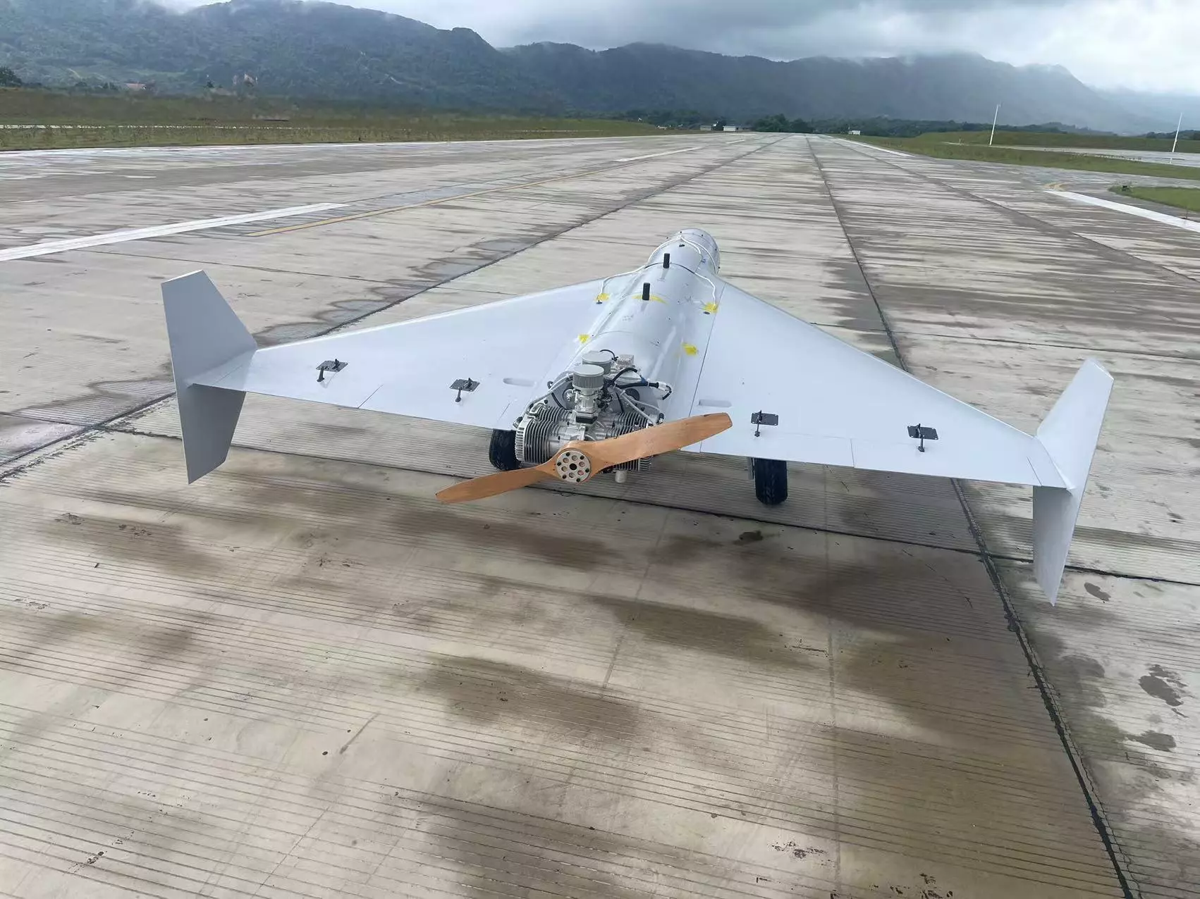 Delta wing taxiing type 40 kg payload long flight time UAV
